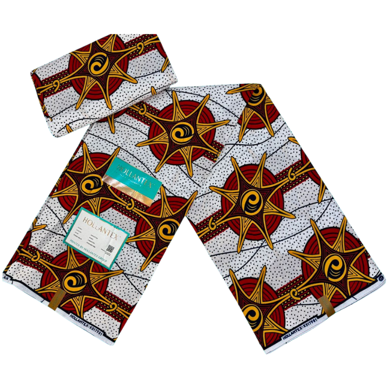 Tissus Wax Étoile Royale