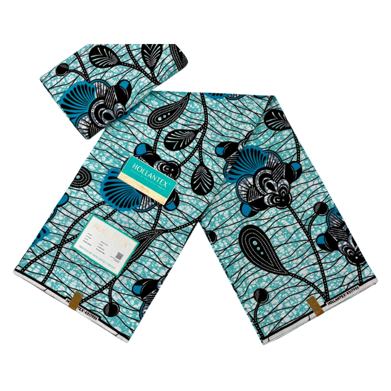 Tissus Wax Bleu Majesté