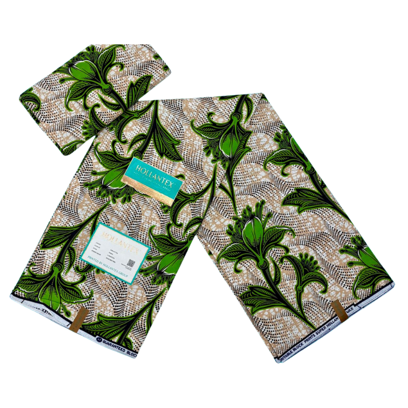 Tissus Wax Jardin d’Émeraude