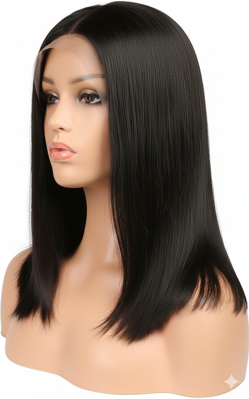 Coupe carré Vietnam noire cheveux naturel Long 14