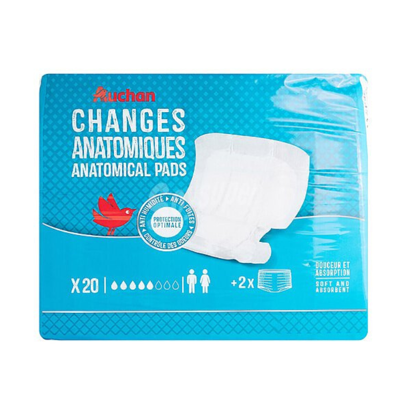 Changes anatomiques anatomical pads 1 pack 20 pièces