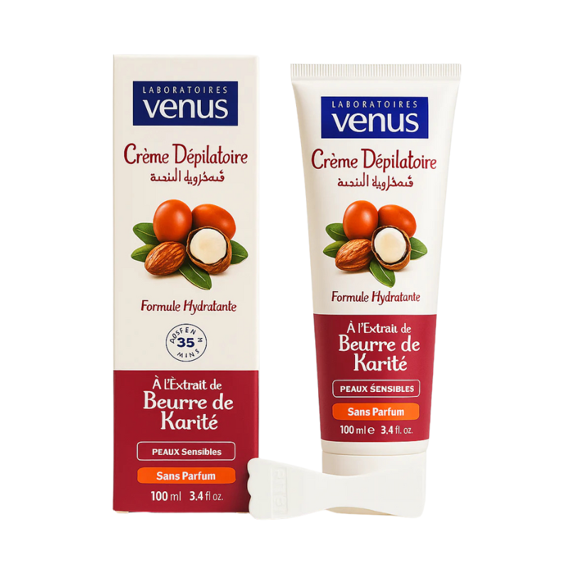 Crème dépilatoire au beurre de karité 100ml venus