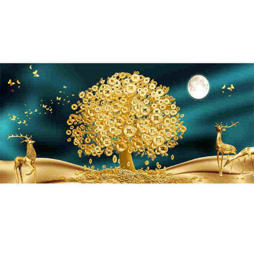 Tableau decoratif de luxe porte bonheur