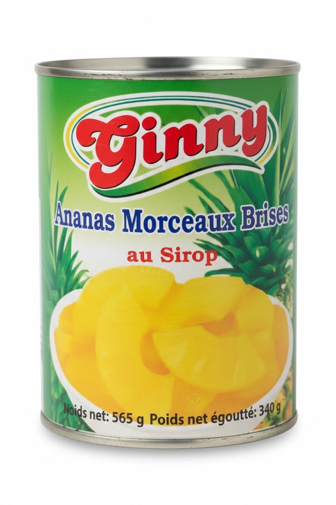 Conserve d’Ananas au Sirop 340 g Ginny