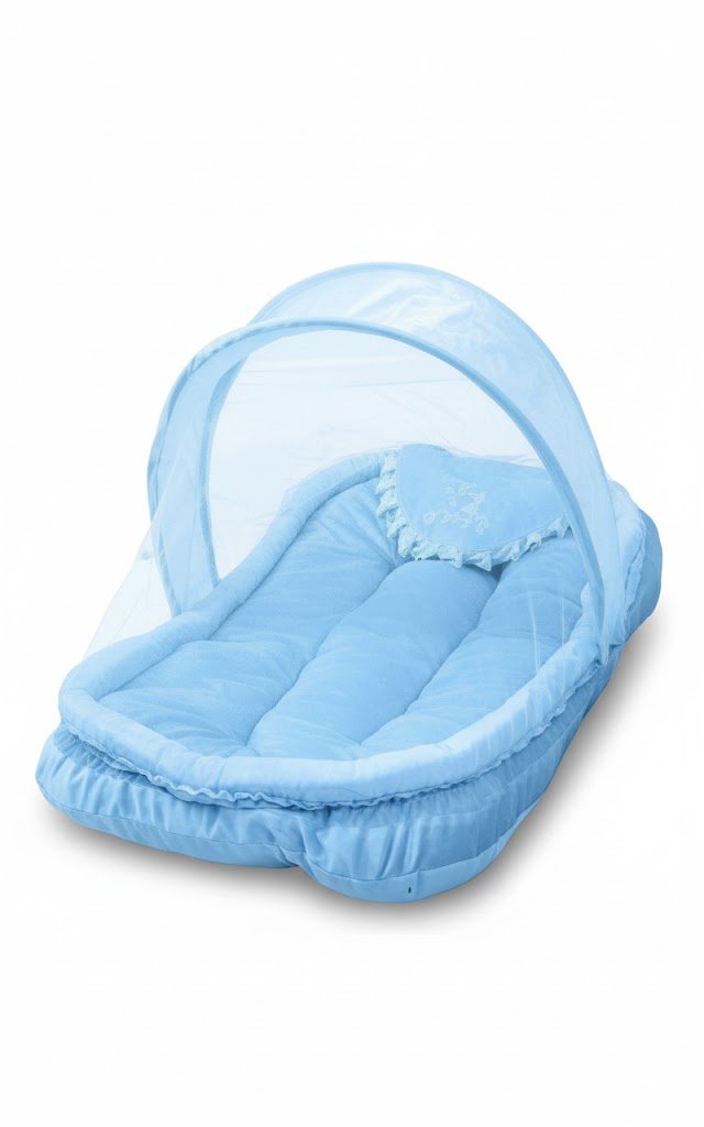 Lit Moustiquaire en Éponge Moelleuse (Rose, Bleu)