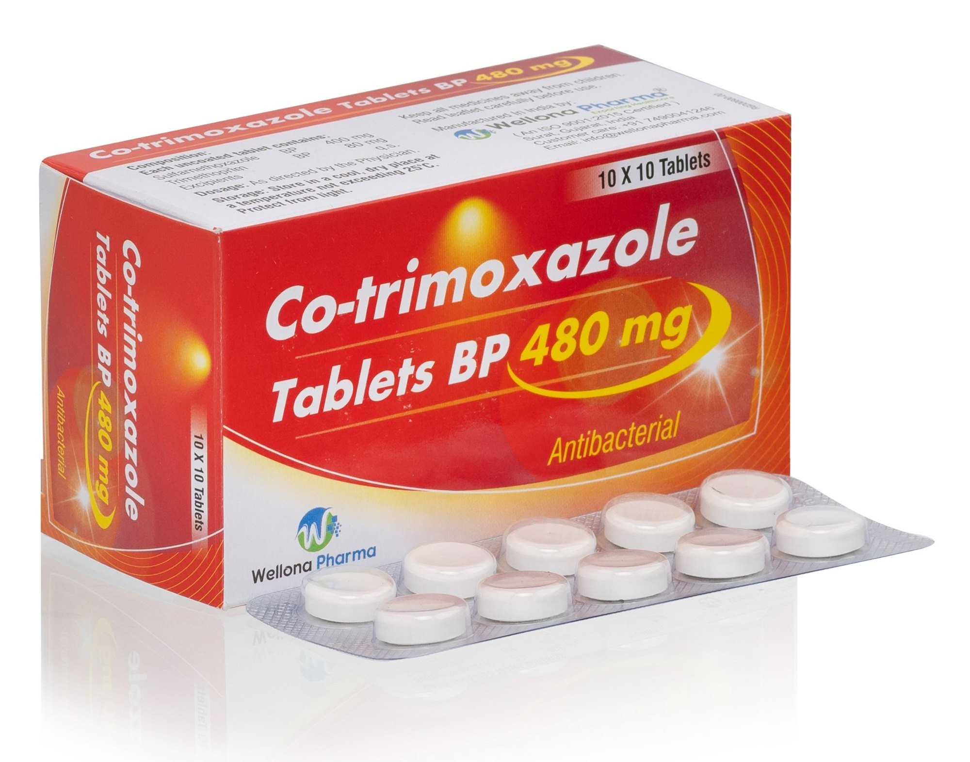 COTRIMOXAZOLE UBI 480MG CPR BL10 CH C250 — vue 1