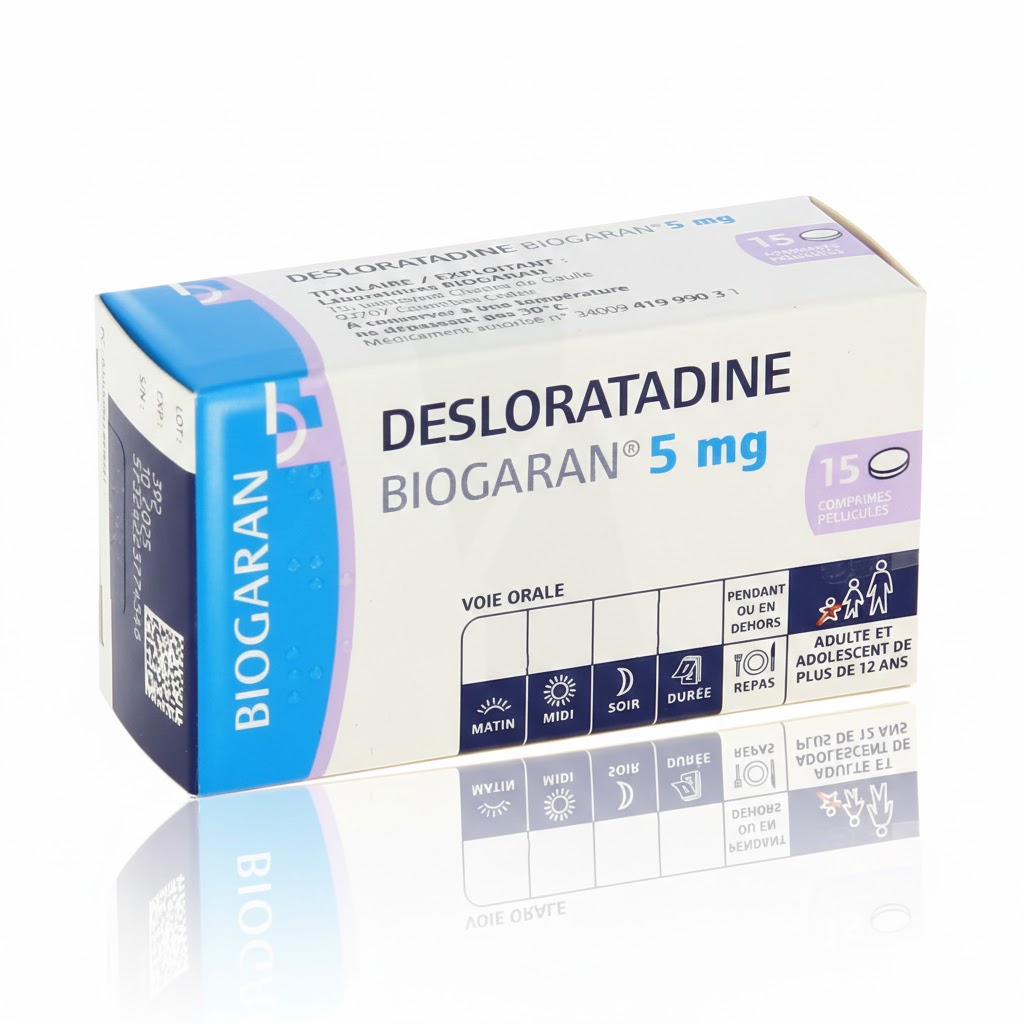 DESLORATADINE BGR 5MG CP B/15 — vue 1