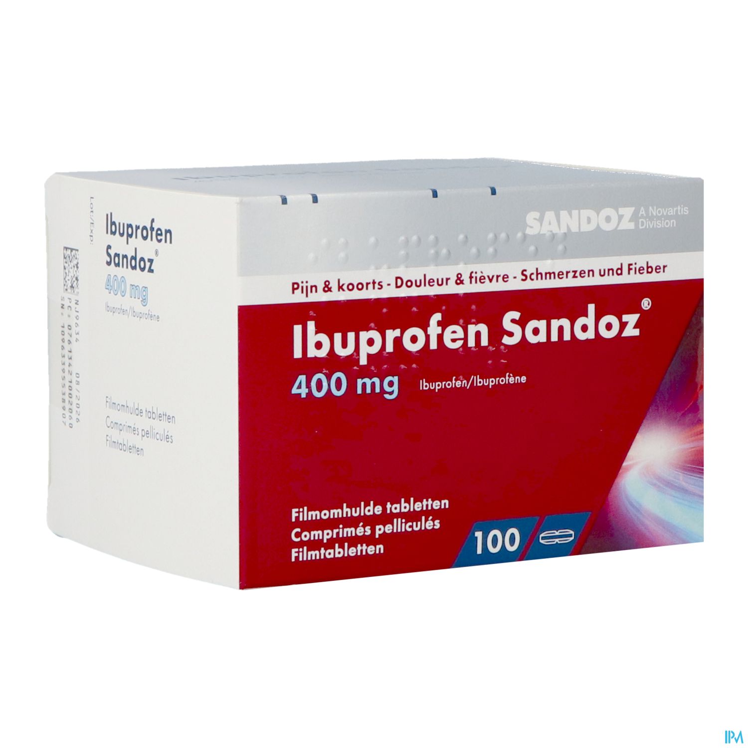 IBUPROFENE UBI 400MG CPR B/100 — vue 1
