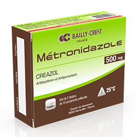 METRONIDAZOLE CREA 500MG CP 10BL10 — vue 1
