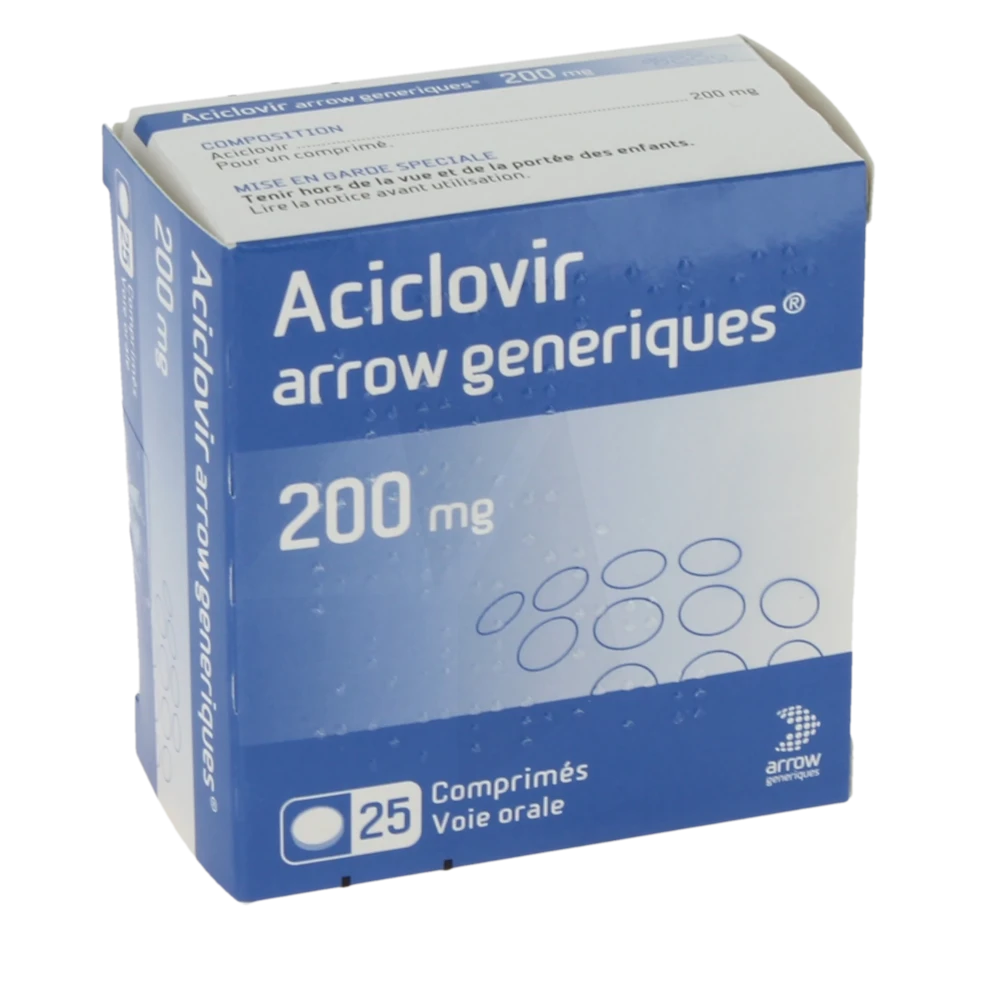 ACICLOVIR ARROW 200MG CP B/25 — vue 1