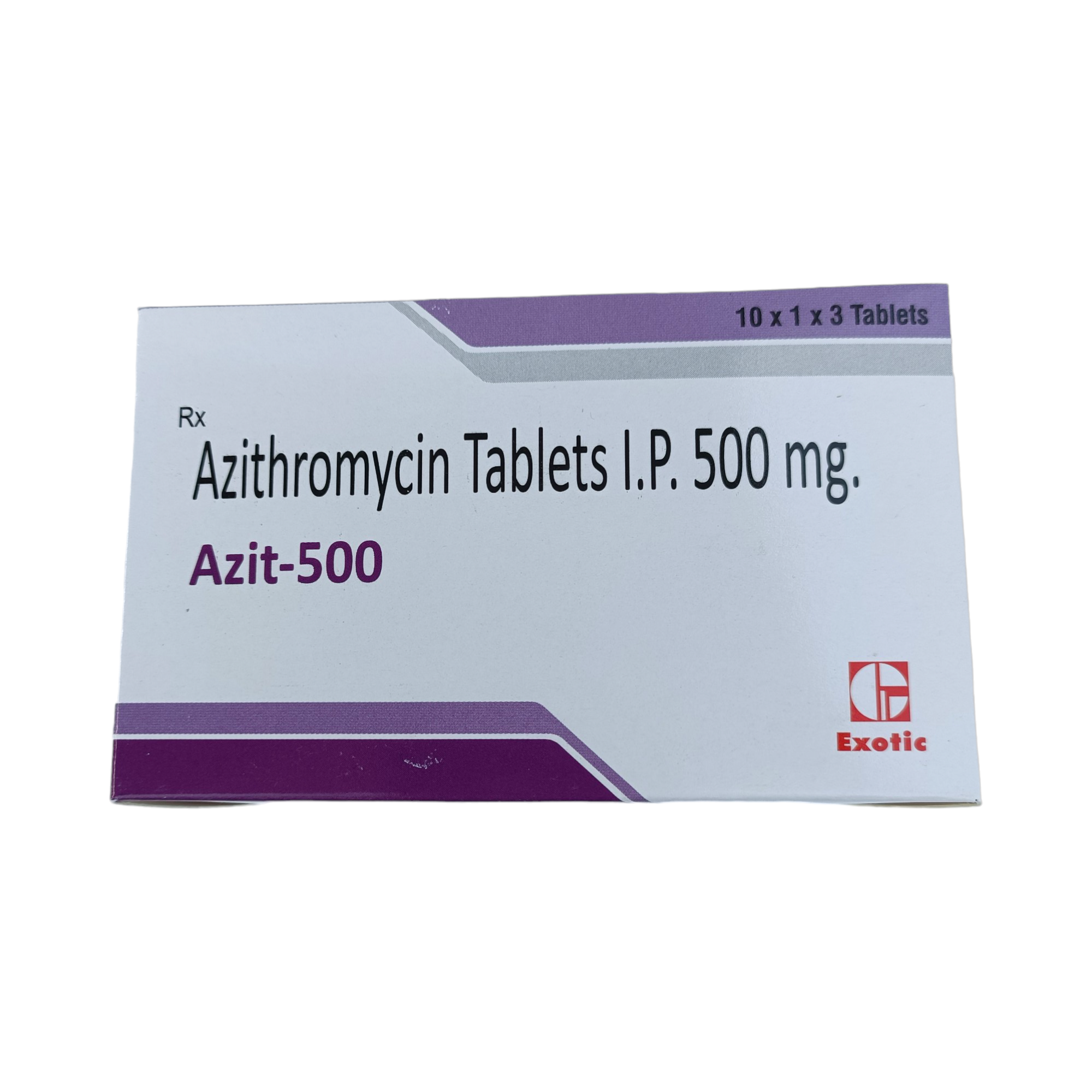 AZIT 500MG CPR BT/3 - Vue 1