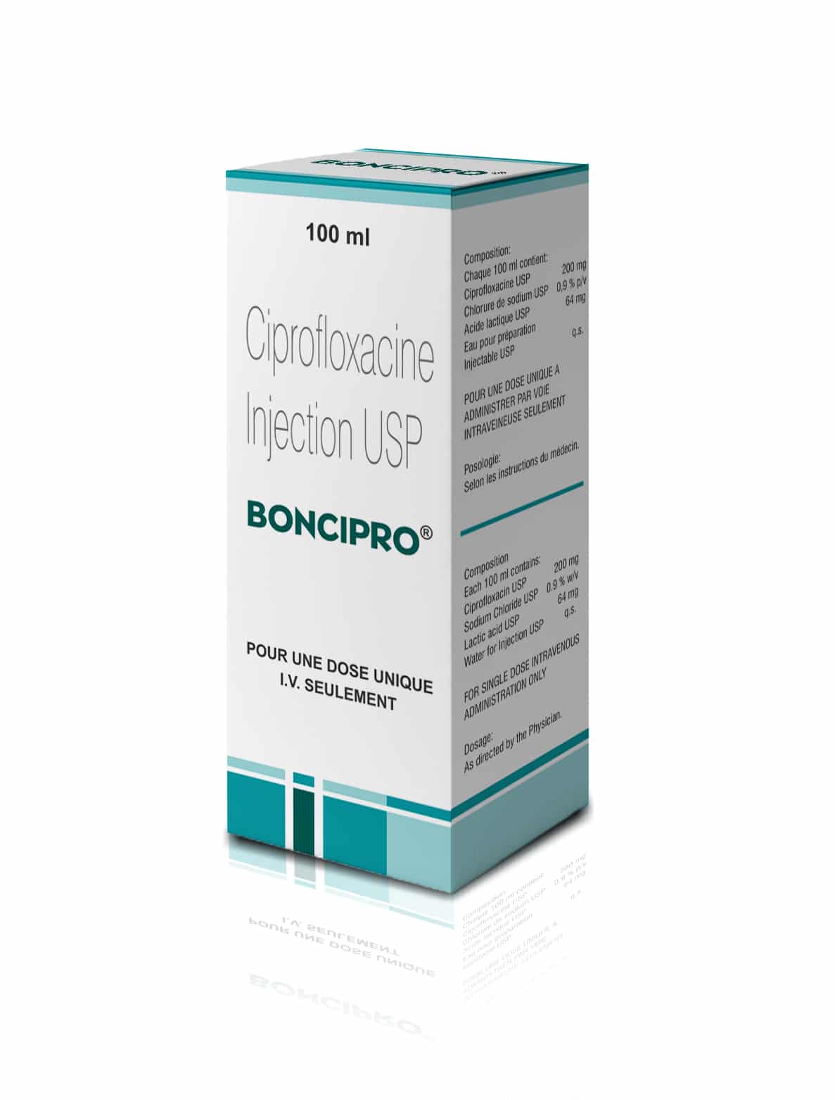 BONCIPRO INJ IV 200MG FL 100ML — vue 1