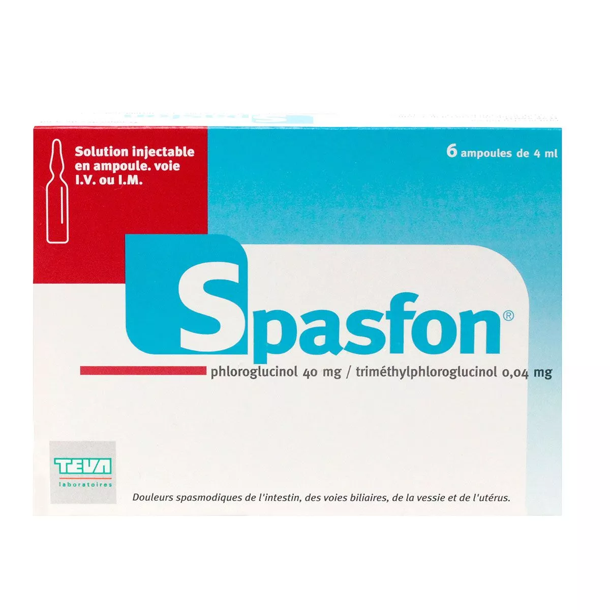 SPASFON INJ AMP 4ML BT6 — vue 1