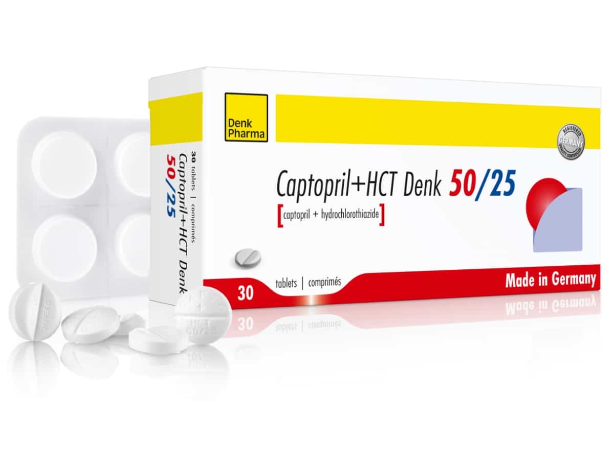 CAPTOPRIL+HCT DENK 50/25MG COMP B/30 — vue 1