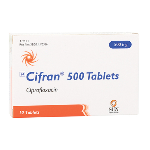 CIFRAN 500MG CPR BTE 10 — vue 1