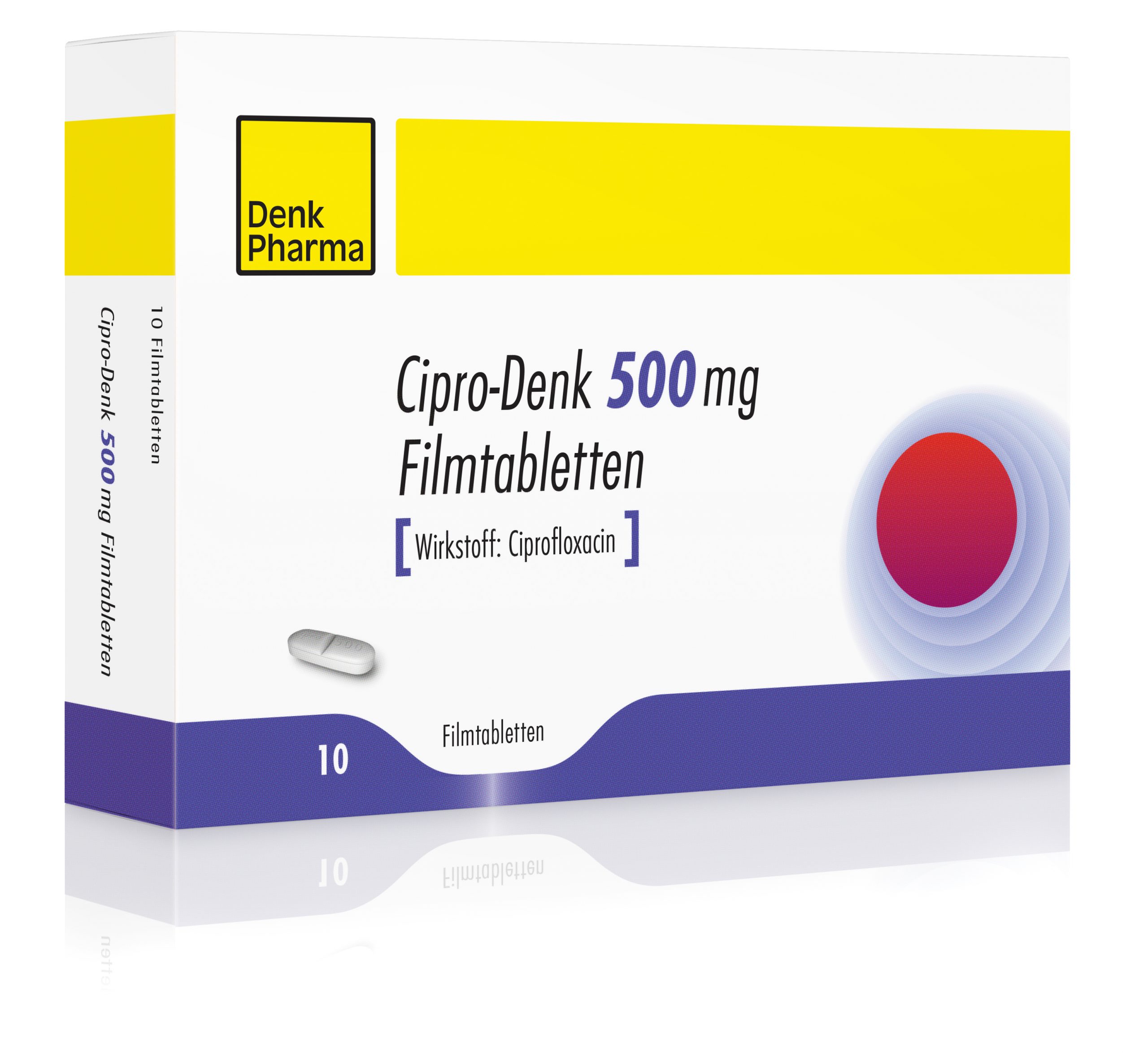 CIPRO DENK 500MG CP B/10 — vue 1