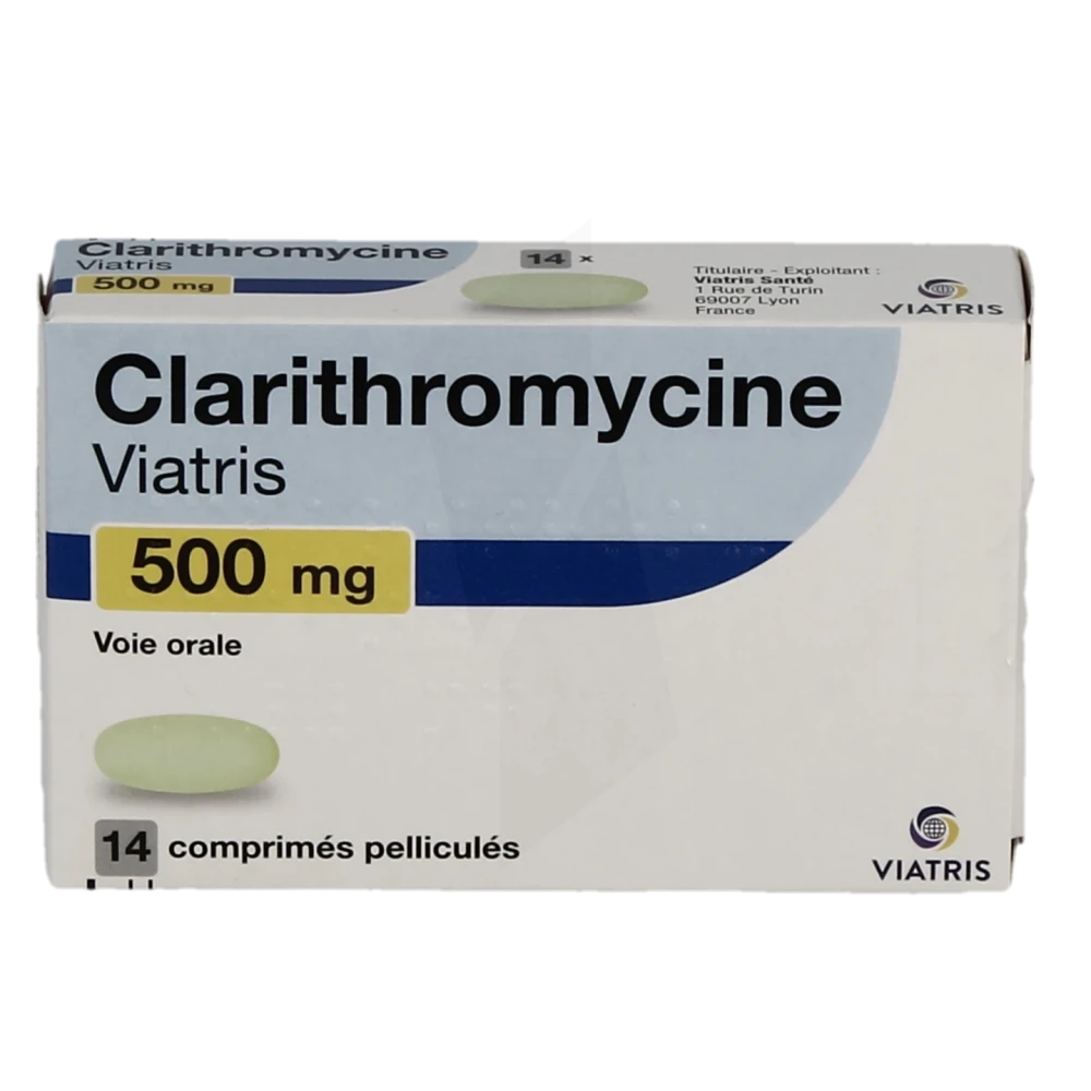 CLARITHROMY VIR 500MG CP BT14 — vue 1