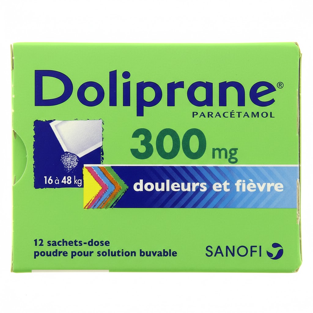 DOLIPRANE 300MG PDRE SACH BT12 — vue 1