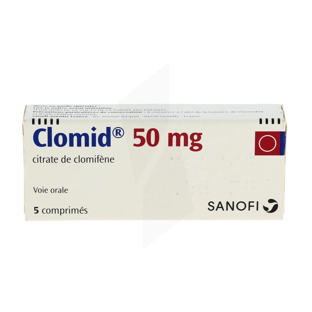 CLOMID 50MG CPR BT 5 — vue 1