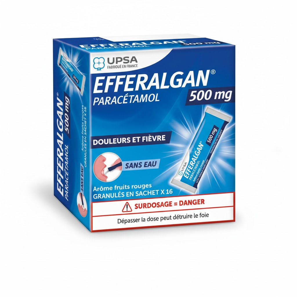 EFFERALGAN 500MG CPR EFFV BT16 — vue 1