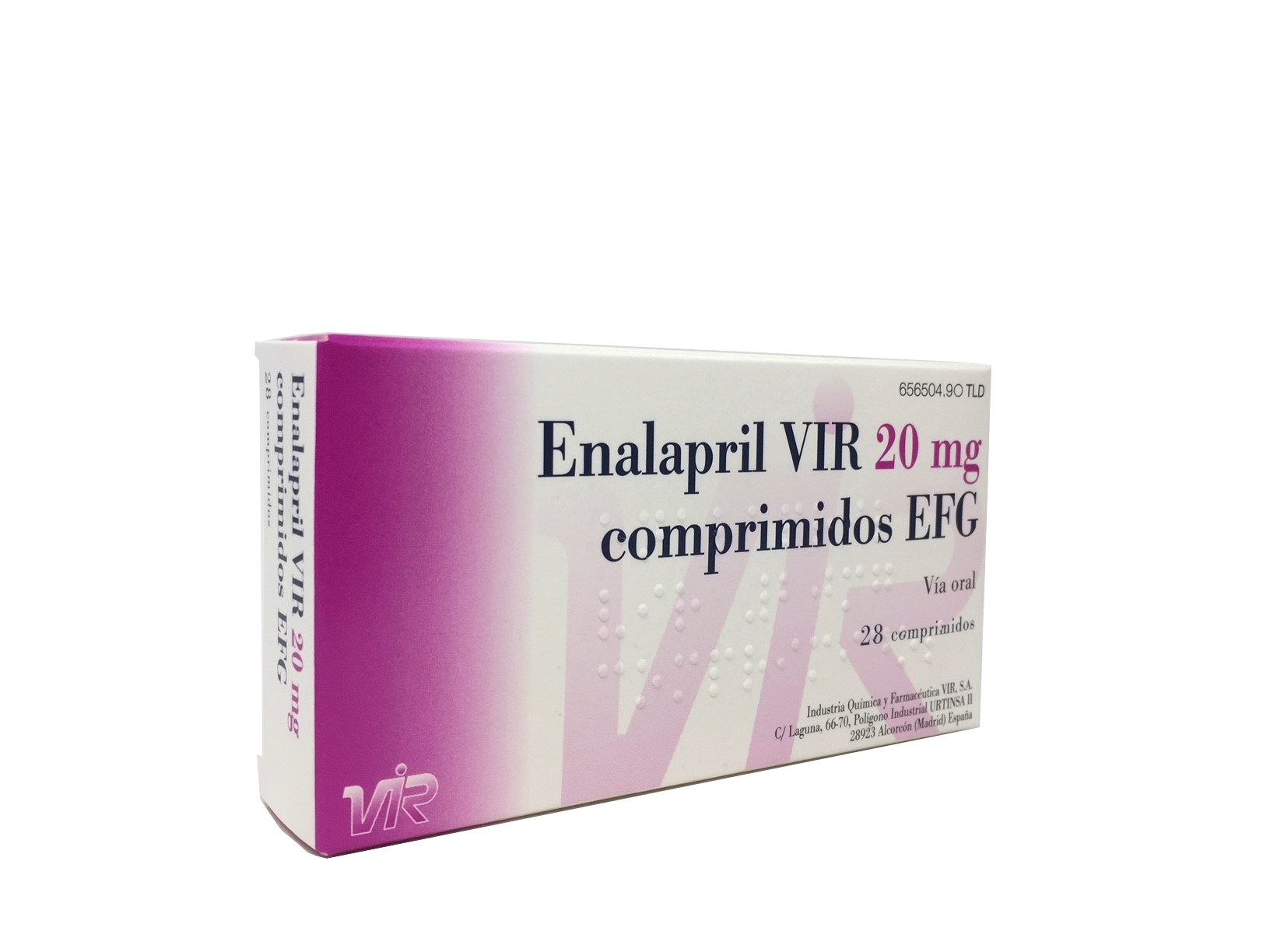 ENALAPRIL HTZ VIR 20/12,5MG/28 — vue 1