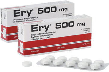 ERY 500MG CPR BT 10 — vue 1