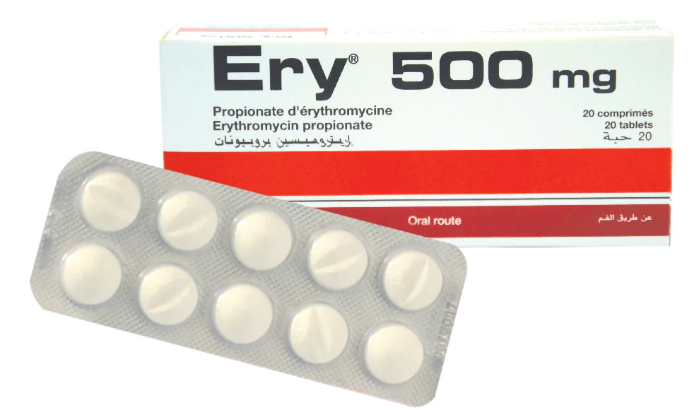 ERY 500MG CPR BT 20 — vue 1