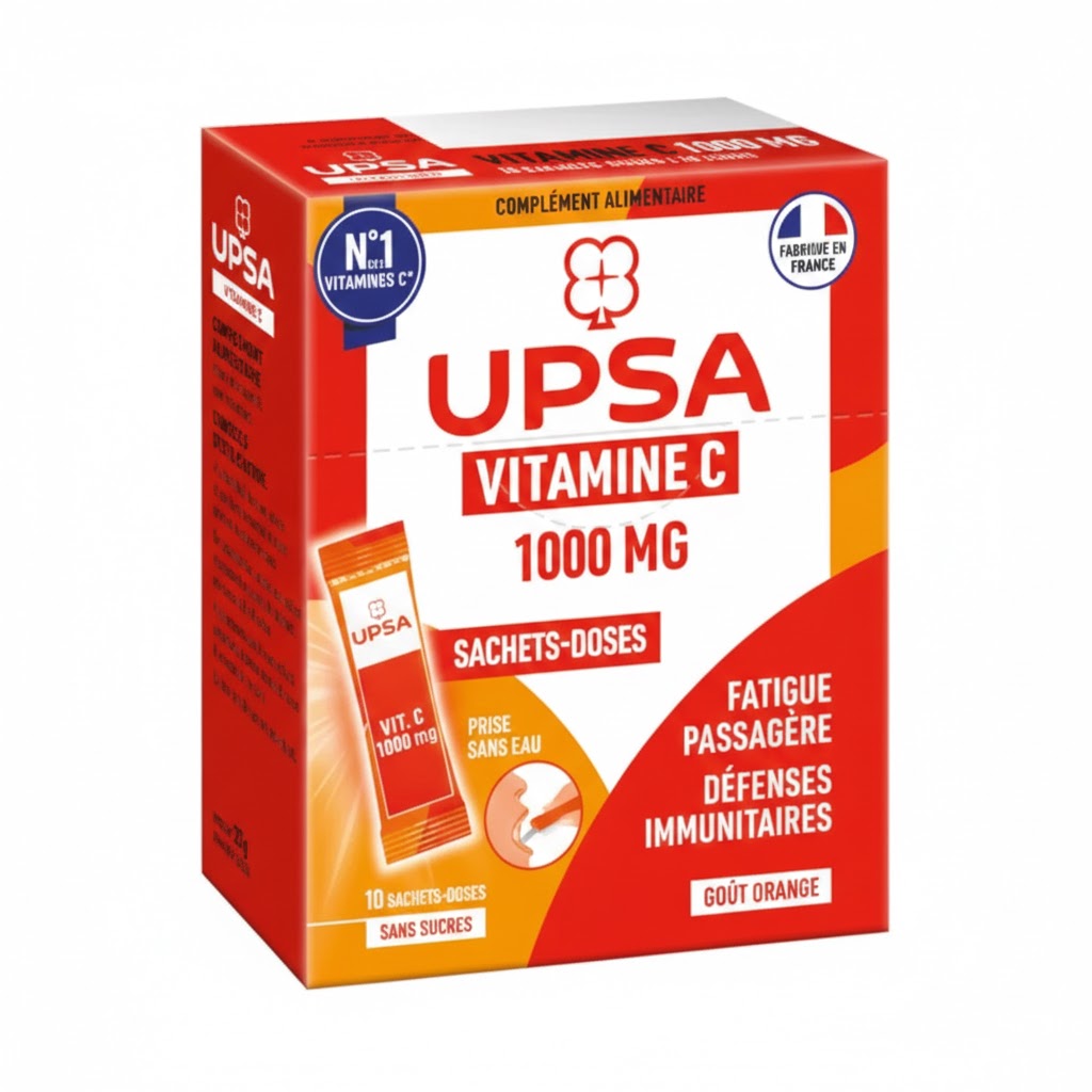 UPSA VIT C 1G CPR EFFV BT 10 — vue 1