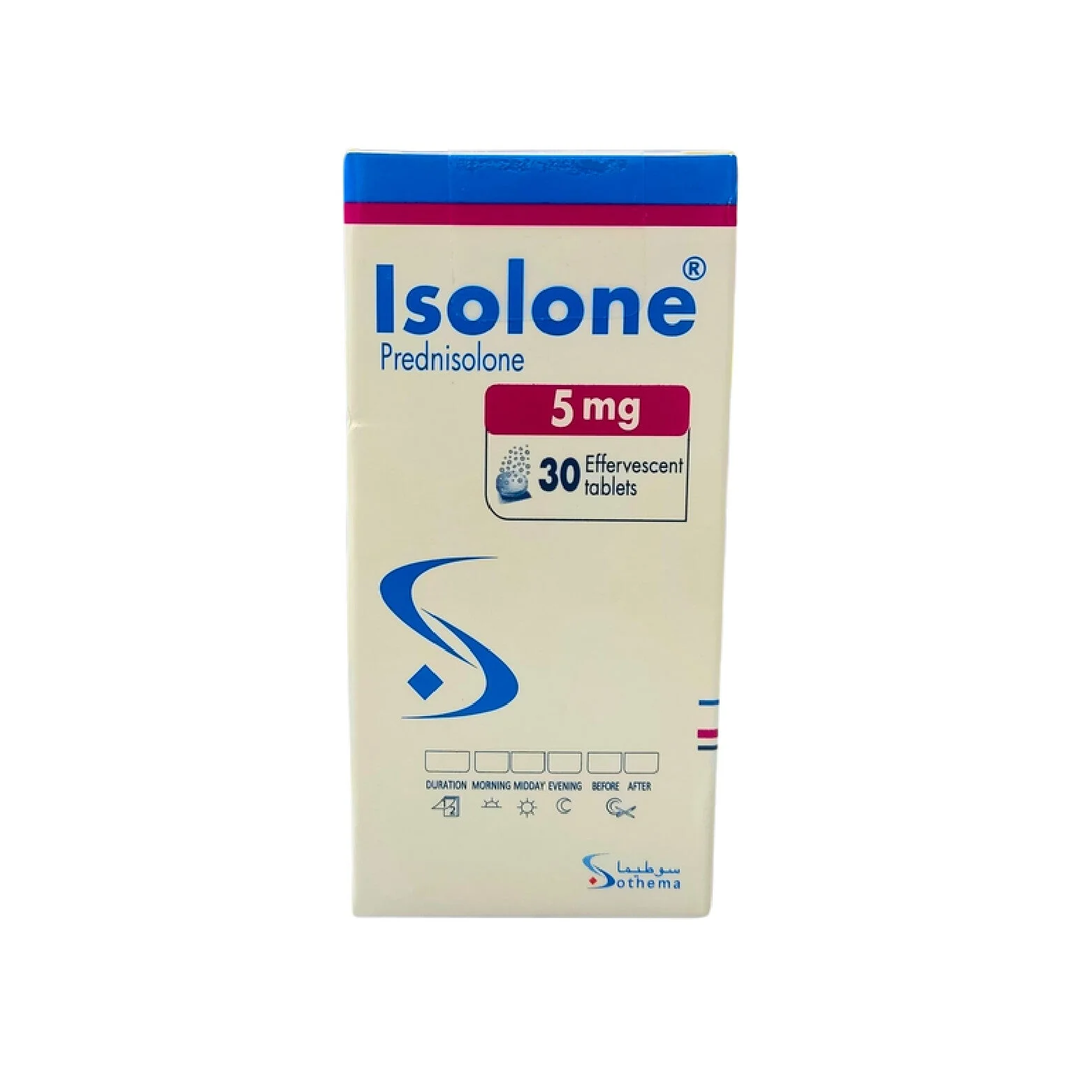 ISOLONE 5MG CP EFFERV — vue 1