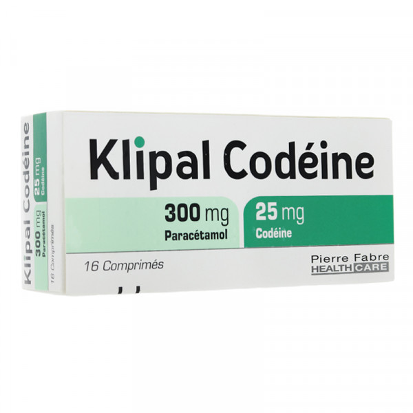 KLIPAL CODEINE 300/25 CP B/16 — vue 1