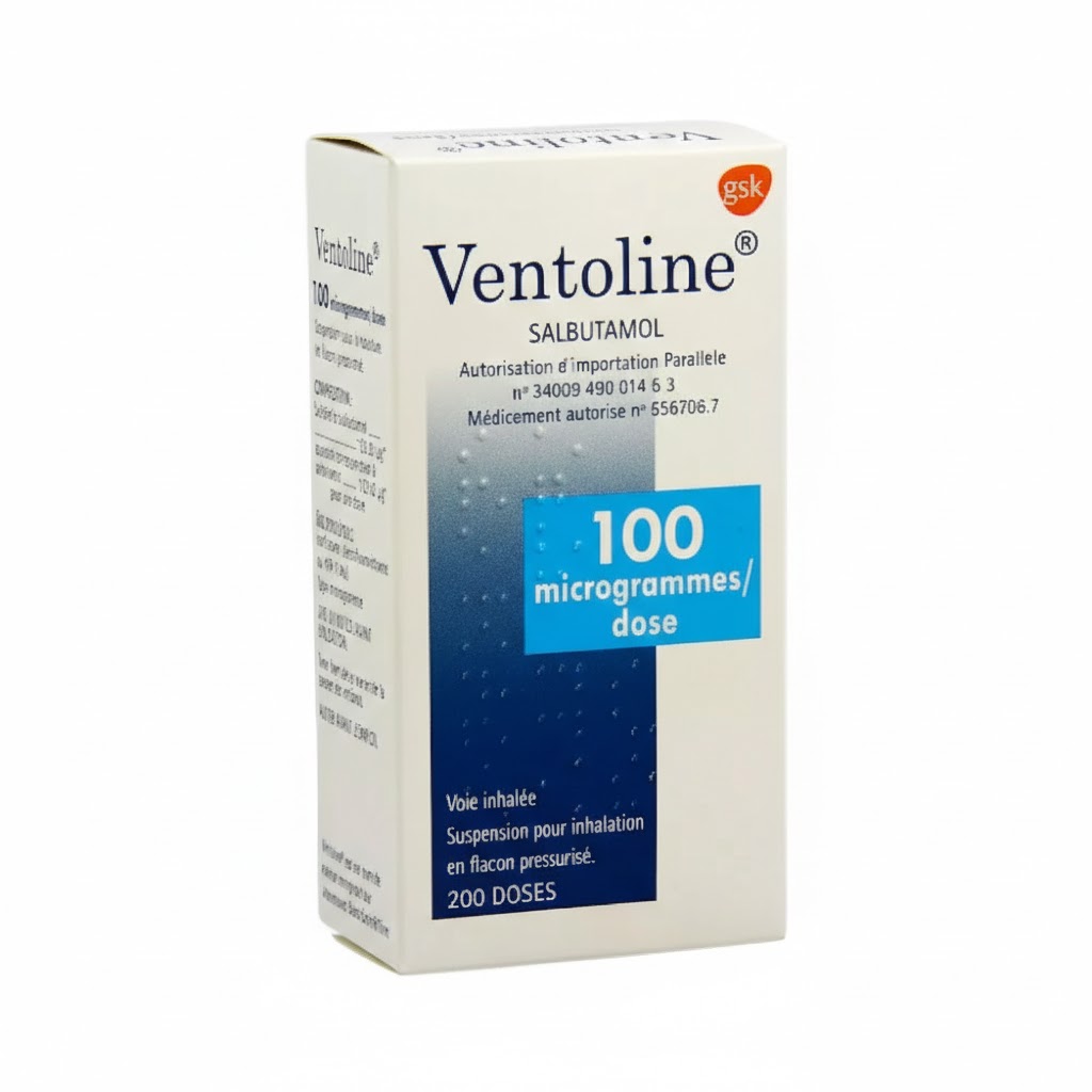 VENTOLINE BUCC FL AERO 200 DOSES — vue 1
