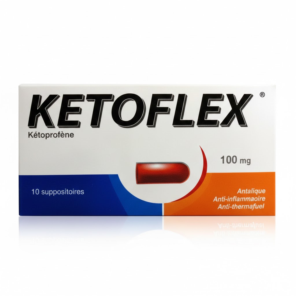 KETOFLEX SUPPO 100MG BT 10 — vue 1