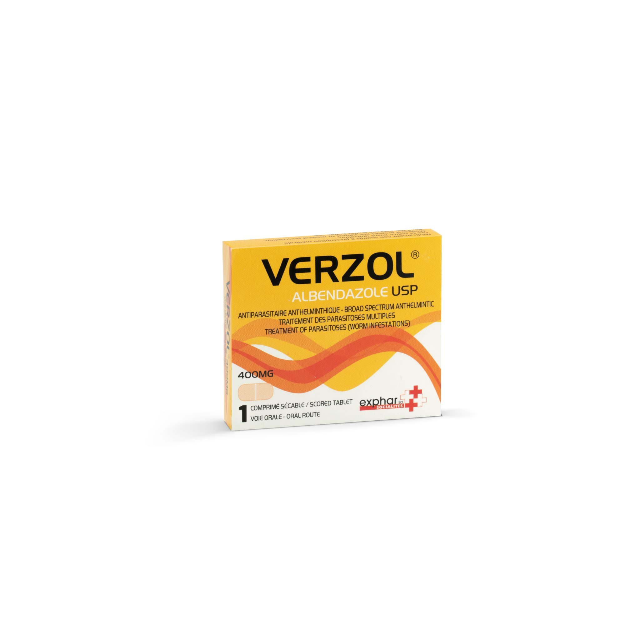VERZOL 400MG CPR BT 1 — vue 1