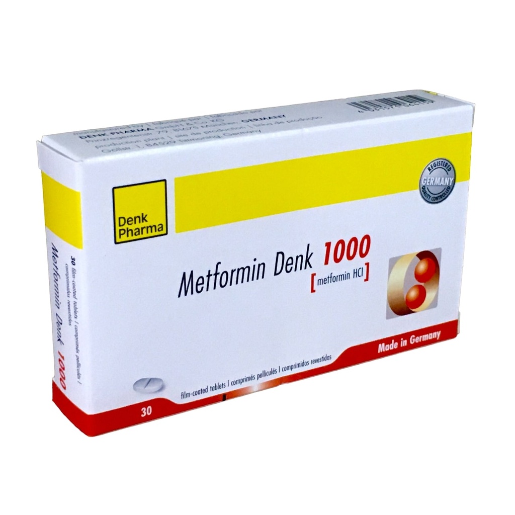 METFORMIN DENK 1G B/30 — vue 1