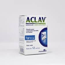 ACLAV 1G/125MG SACH BT 12 — vue 1