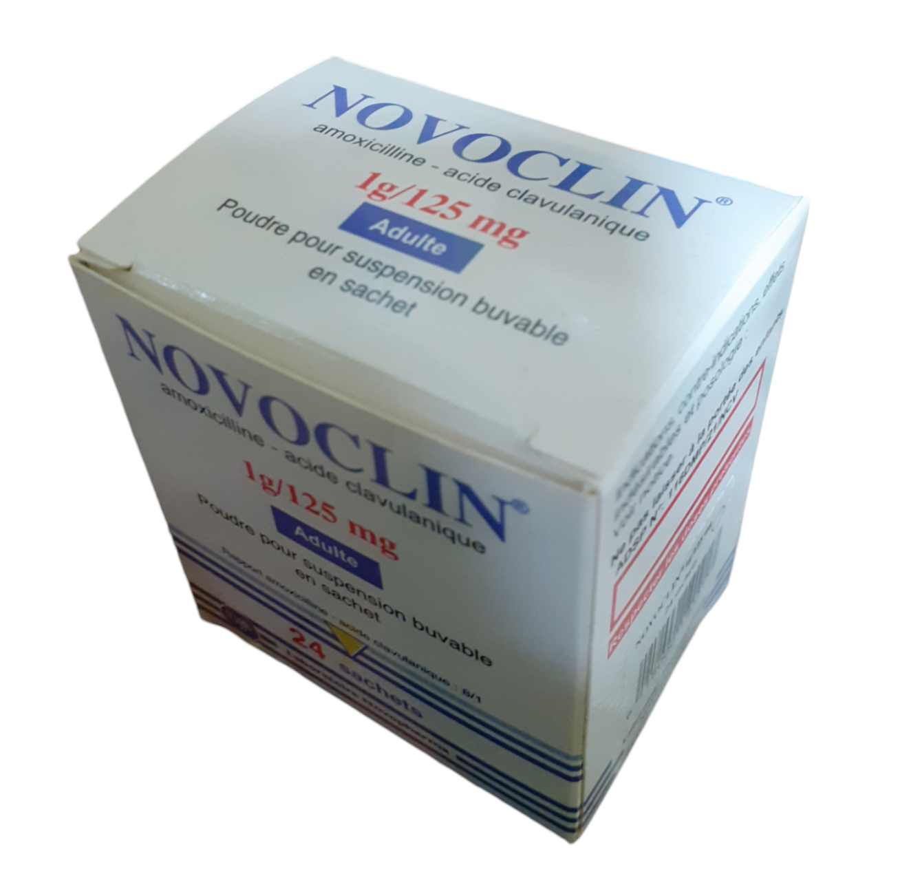 NOVOCLIN 1G/12,5MG SACH BT 16 — vue 1