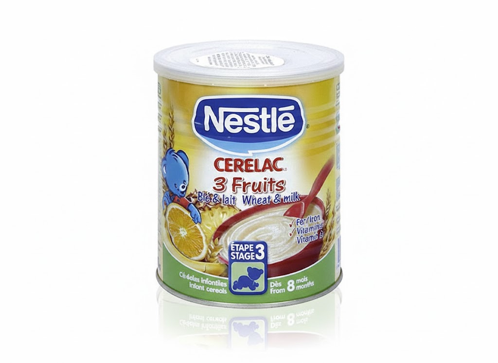 CERELAC FARINE 3 FRUITS BT 400G — vue 1
