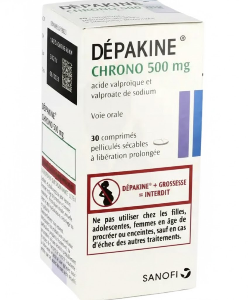 DEPAKINE CHRONO 500MG CPR BT30 — vue 1