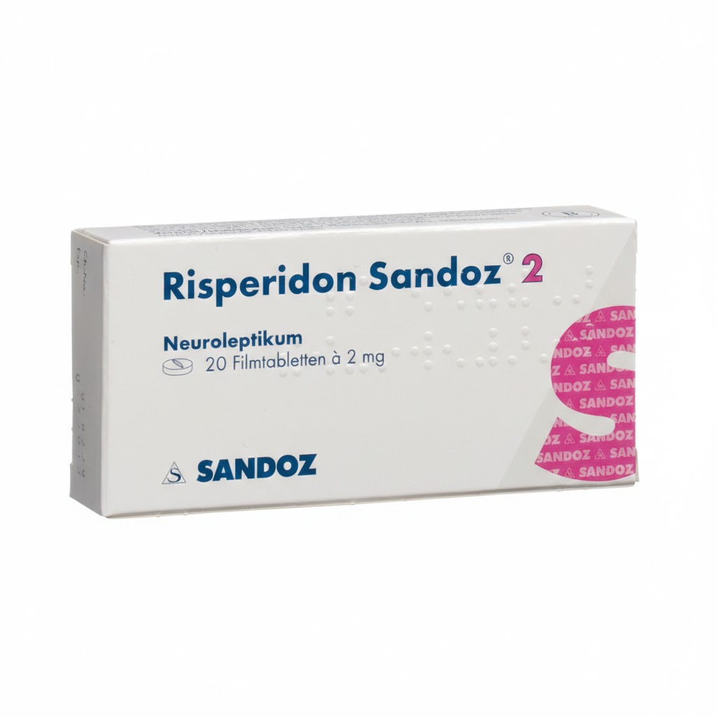 RISPERIDONE 2MG CPR PELL SEC B/20 — vue 1