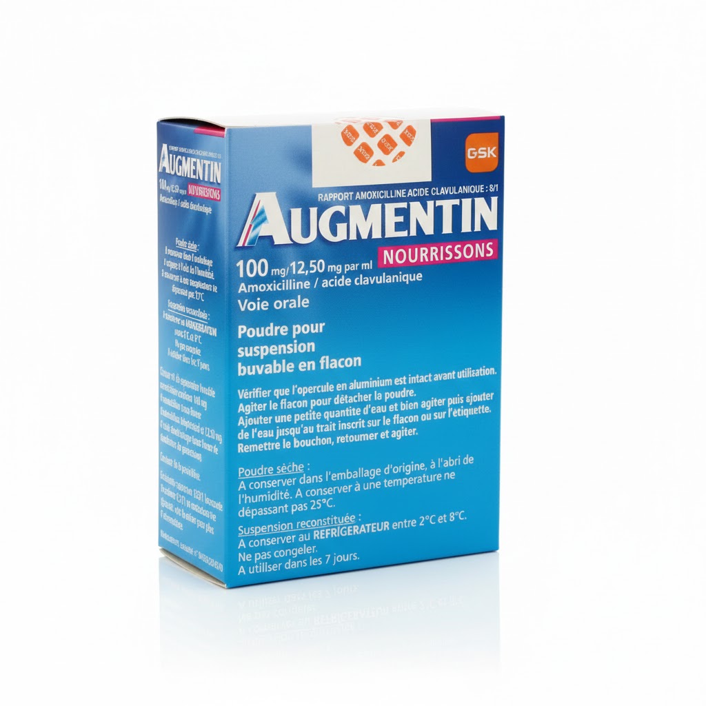 AUGMENTIN 100MG BB PDR/SP 30ML — vue 1