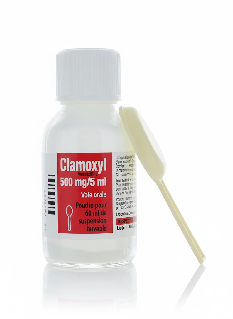 CLAMOXYL 500MG PDR SIR FL 60ML — vue 1