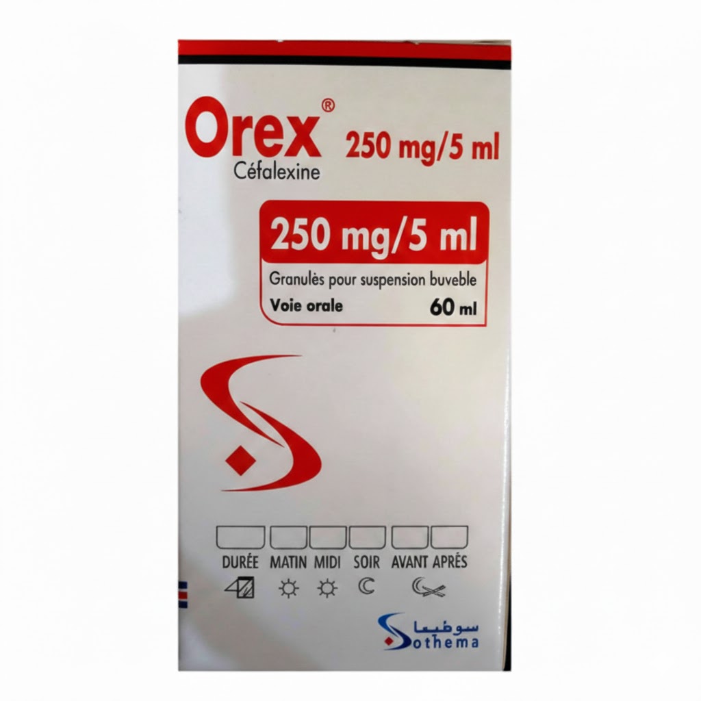 OREX 250MG SP FL/60ML — vue 1