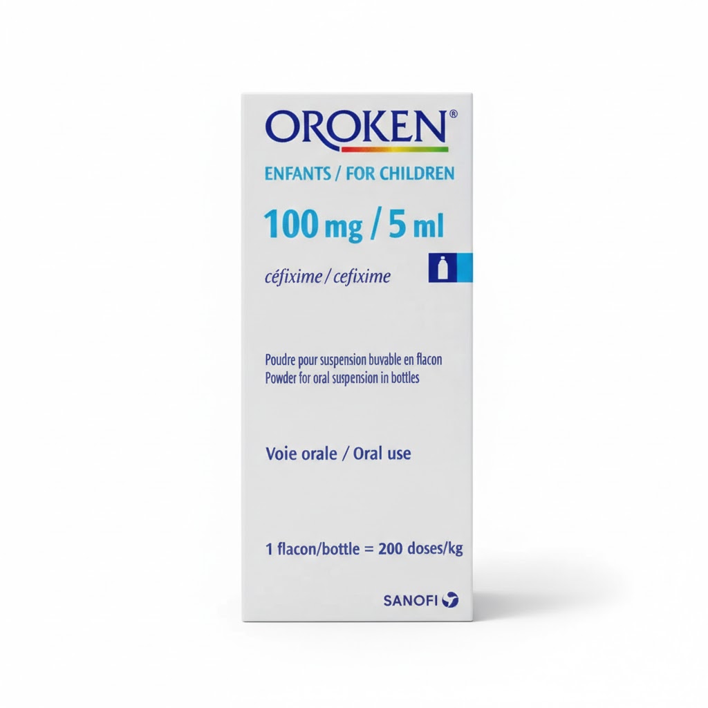 OROKEN 100MG PDR.SUSP.FL200DOS — vue 1