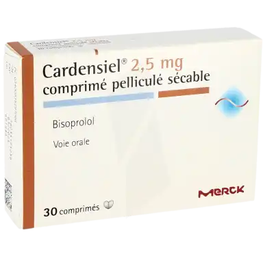 CARDENSIEL 2.5MG CPR B/30 — vue 1