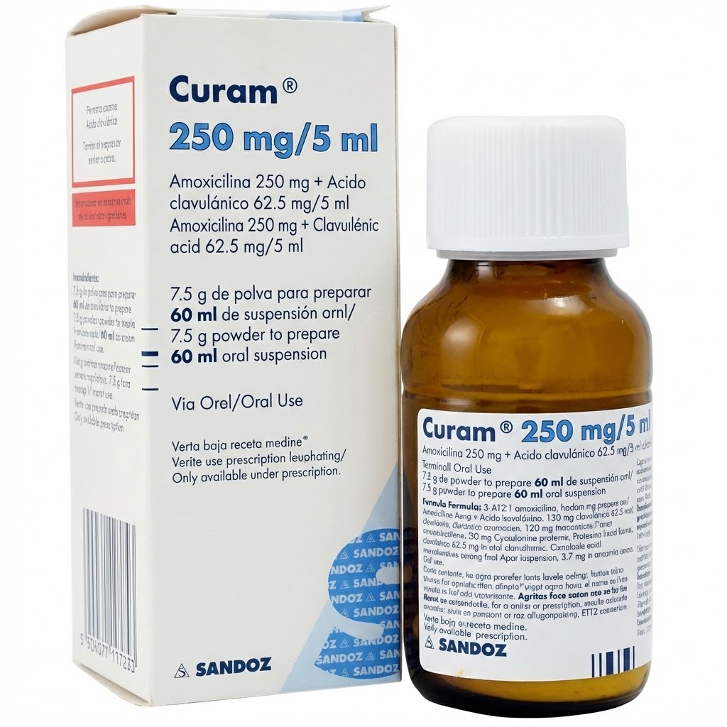 CURAM 250MG/5ML SP ENF F/60ML — vue 1