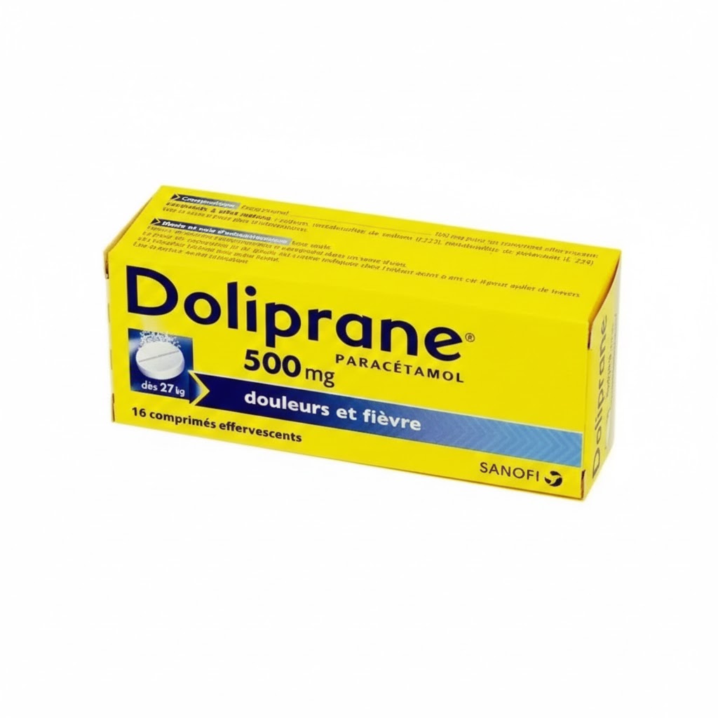 DOLIPRANE 500MG CPR EFFV BT 16 — vue 1