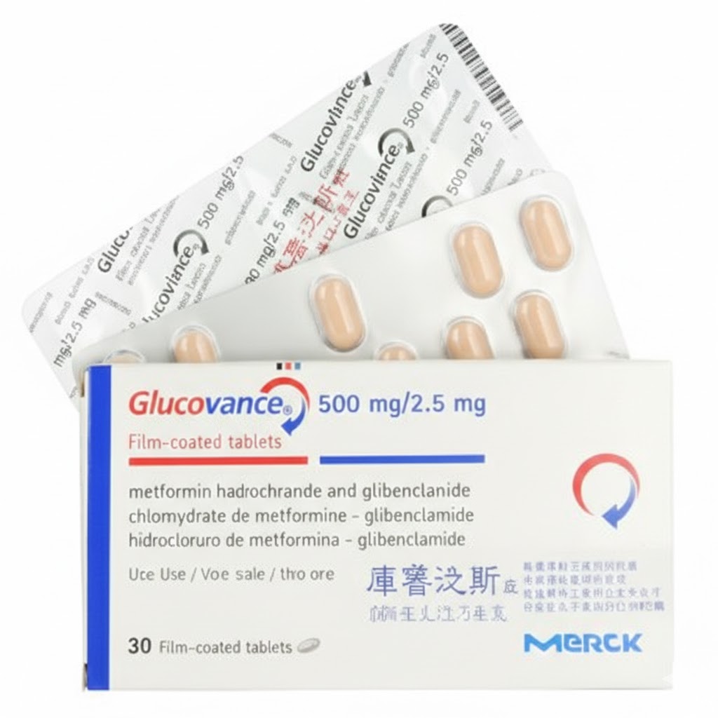 GLUCOVANCE 500MG/2.5 CP B/30 — vue 1