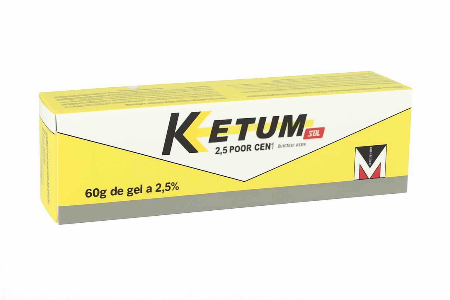 KETUM 2,5% GEL TUBE 60G — vue 1