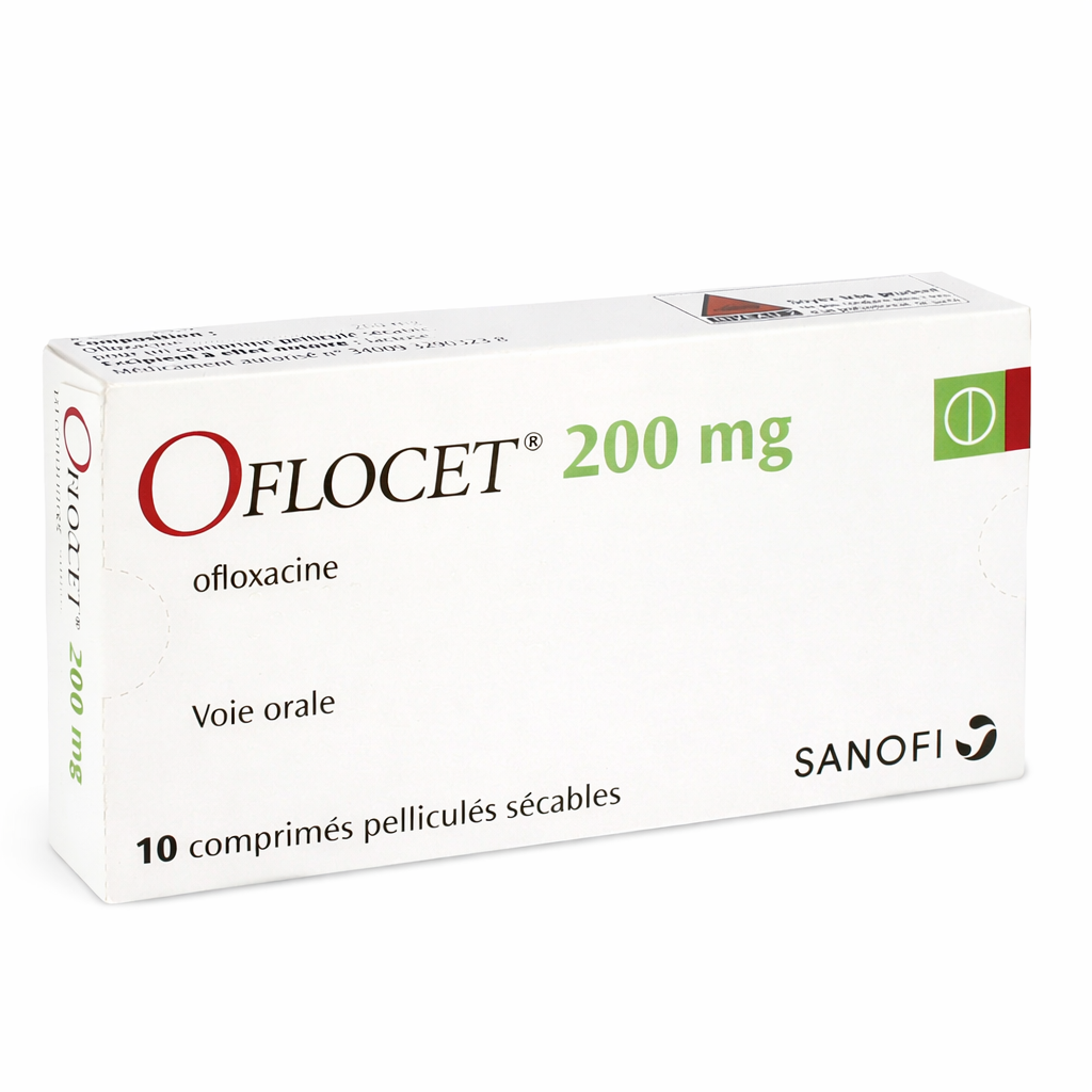 OFLOCET 200MG CPR DRG BT 10 — vue 1