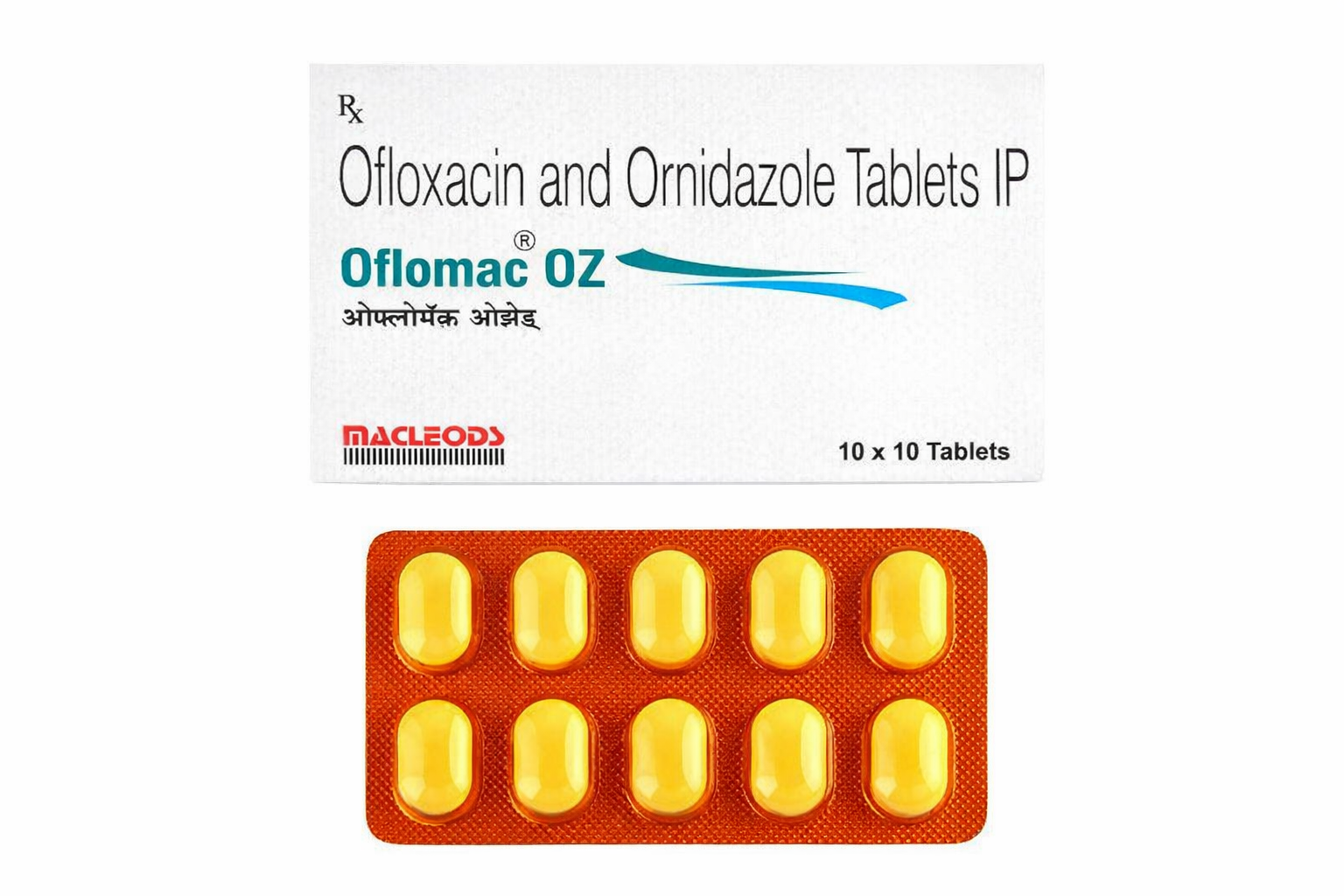 OFLOMAC OZ 200/500MG CPR B/10 — vue 1